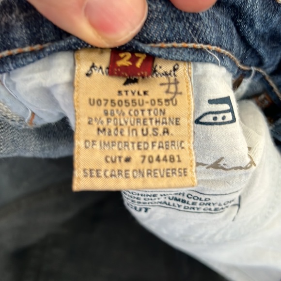 7 For All Mankind Swarovski Jeans Boot Cut Size 27 - Picture 6 of 6